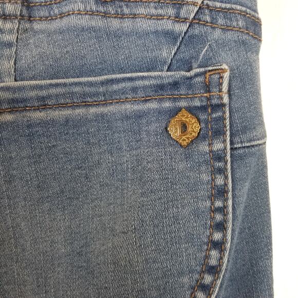 Democracy Women's Ab Solution Blue Ankle Skimmer Jeans B1176KEVO Size 4 - Picture 6 of 7